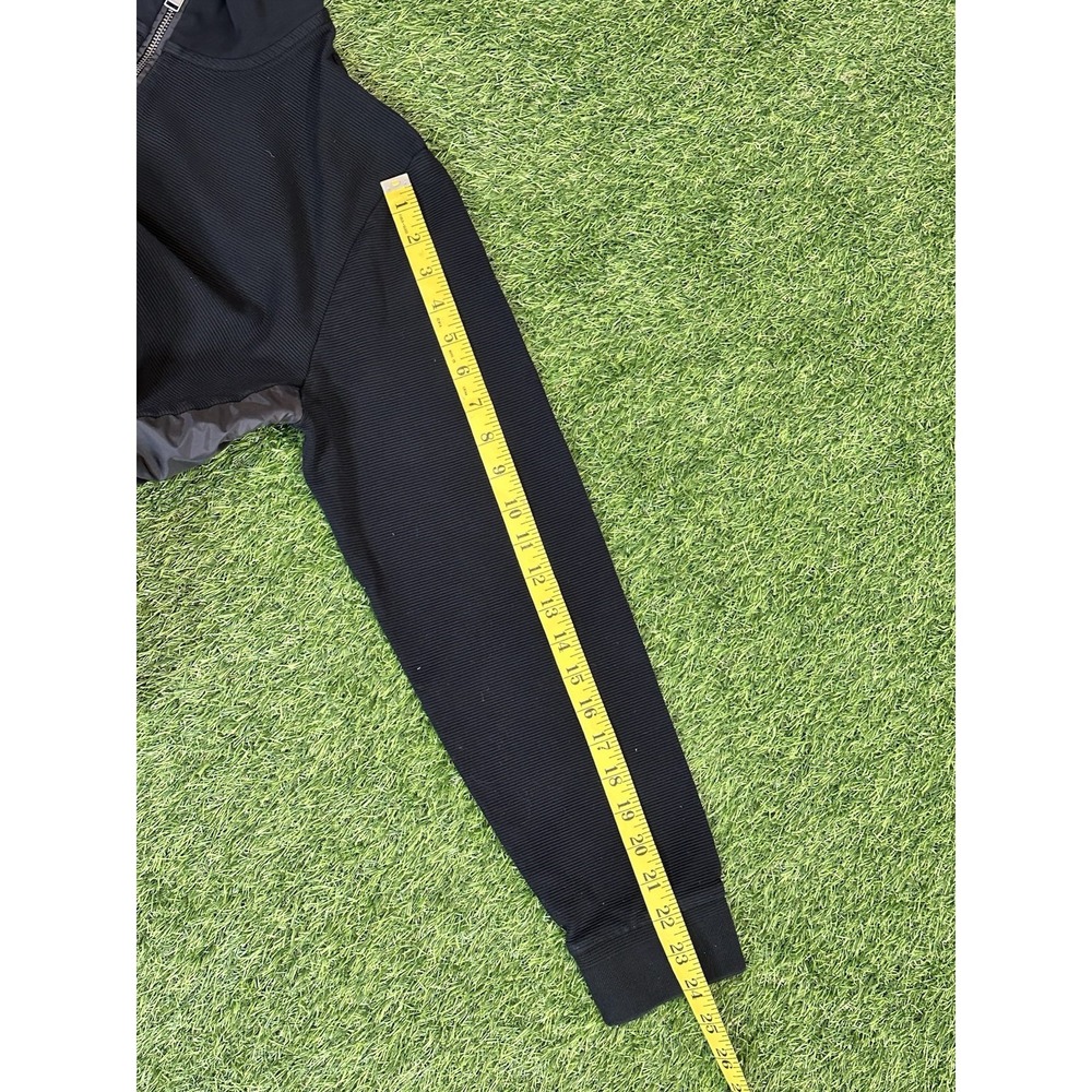 Hugo Boss Shepherd Jacket Men's Large Black Zip Up Woven Side Panels Designer - Picture 10 of 16